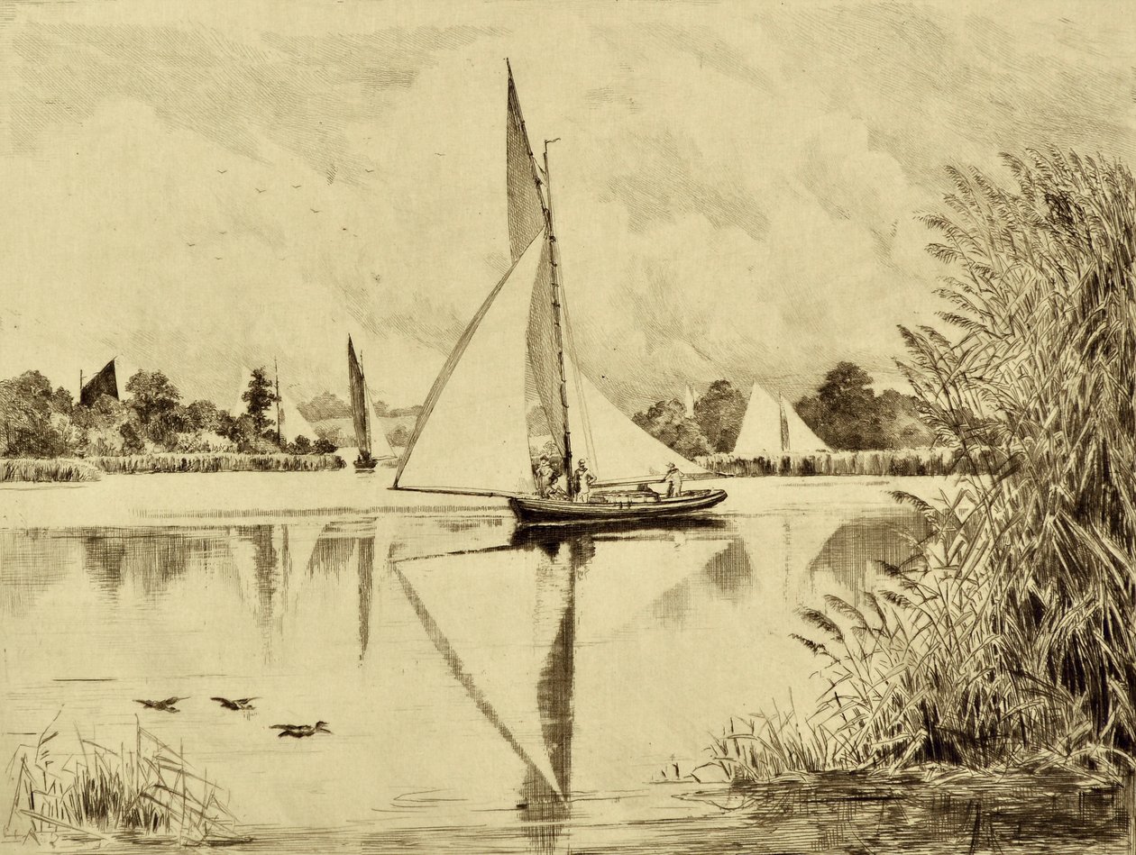 Il Bure: Su Wroxham Road, c.1880 da Edward Slocombe