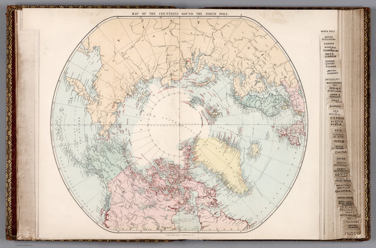 Atlante londinese di geografia universale, 1887 (14053008) da Edward Stanford