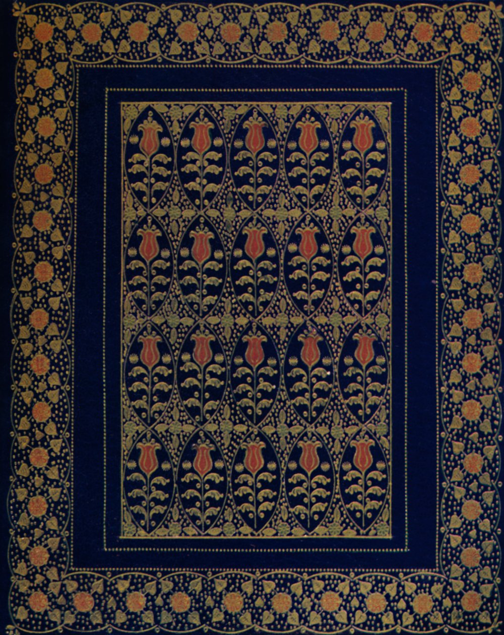 Rilegatura in marocchino blu con intarsi e dorature da Edward Sullivan