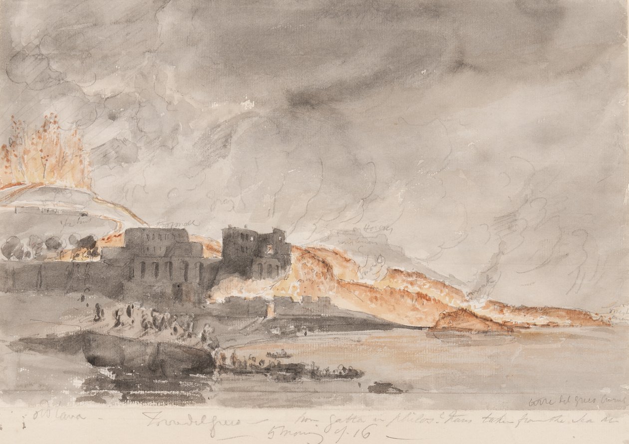 Eruzione del Vesuvio, 1794 da Edward Swinburne