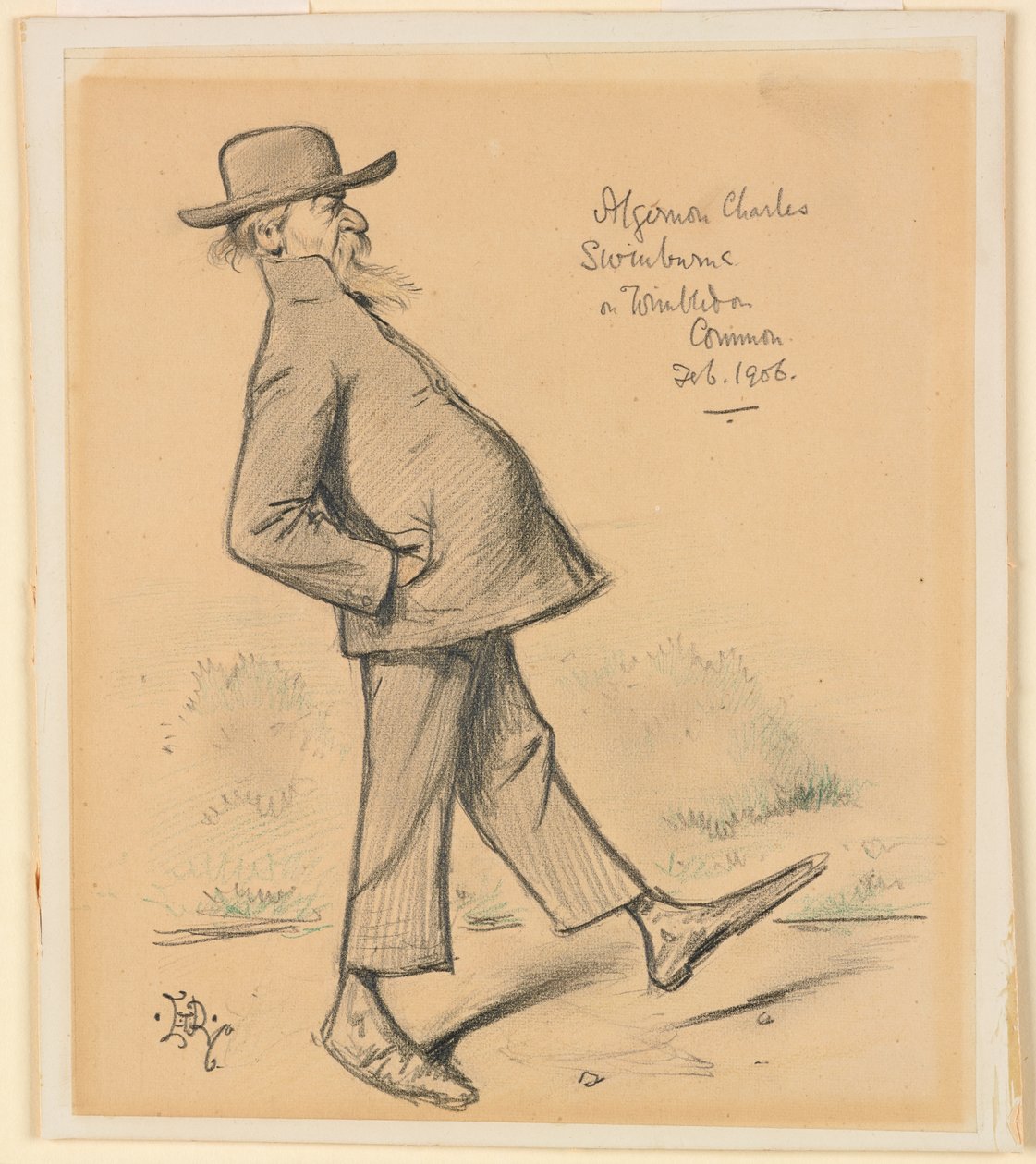 Algernon Charles Swinburne a Wimbledon Common da Edward Tennyson Reed