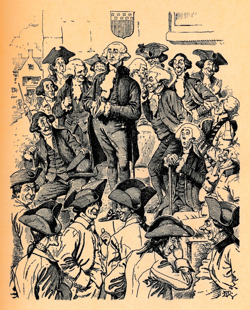 George Washington che cerca di dire una bugia, c1900 da Edward Tennyson Reed