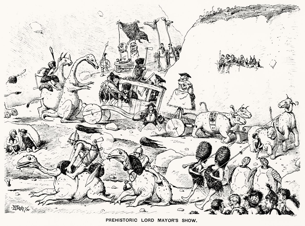 Prehistoric Lord Mayors Show, 1894 da Edward Tennyson Reed
