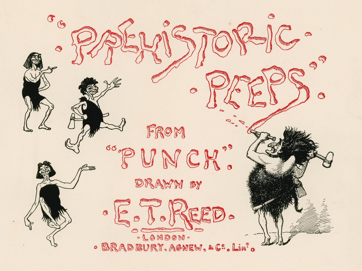 I piselli preistorici - Frontespizio (litografia a colori) da Edward Tennyson Reed