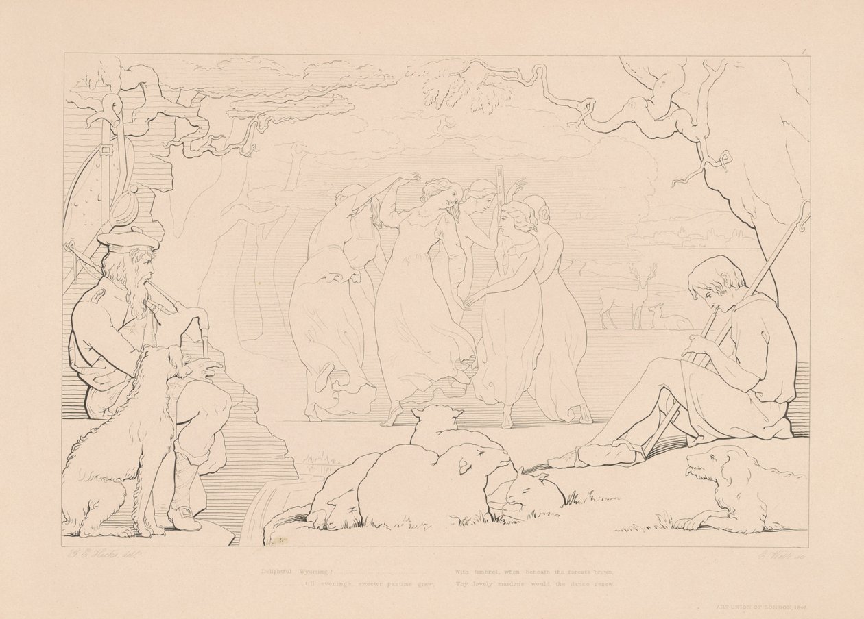 Delizioso Wyoming! da Edward Webb, after George Elgar Hicks