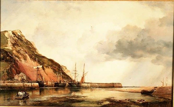 Porto di Axmouth, Devon-Bassa marea da Edward William Cooke