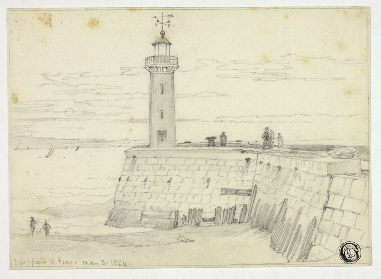 Dieppe, Molo Ovest da Edward William Cooke