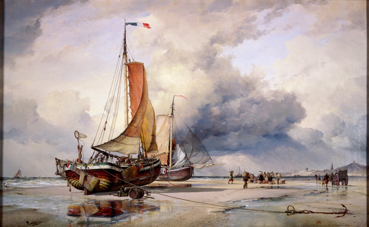 Pincks olandesi a Scheveningen, Olanda, 1860 da Edward William Cooke