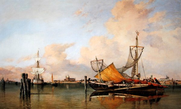 Sera prima del maltempo sulla laguna, Venezia da Edward William Cooke