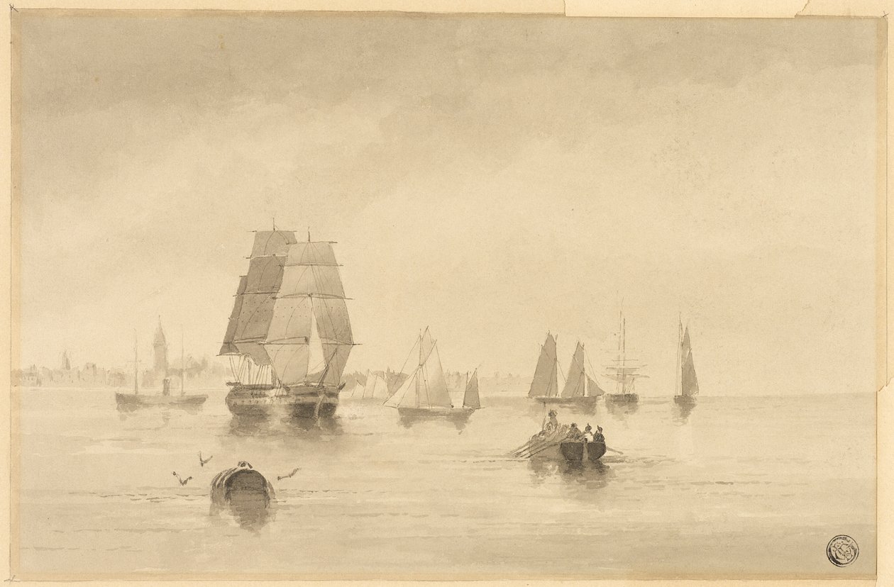 Rye - Costa meridionale vicino a Hastings da Edward William Cooke