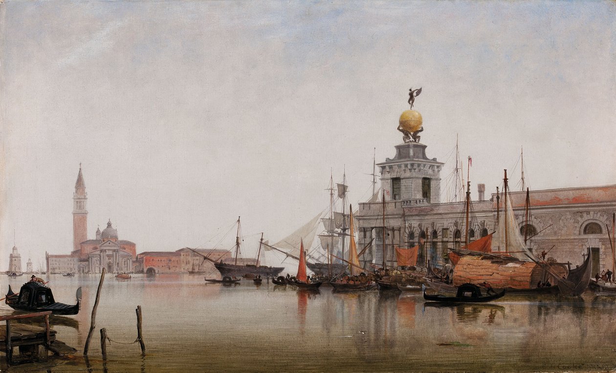 La Dogana di Mare con San Giorgio Maggiore oltre, 1863 da Edward William Cooke