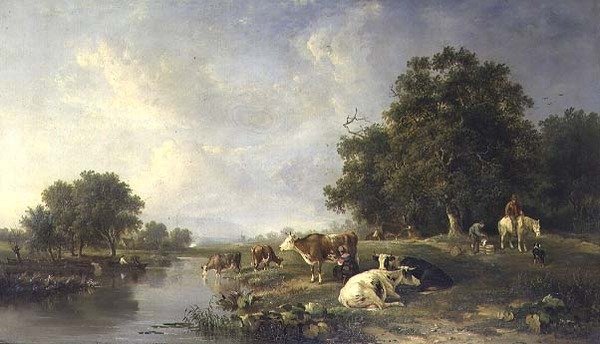 Paesaggio con bestiame da Edward Williams