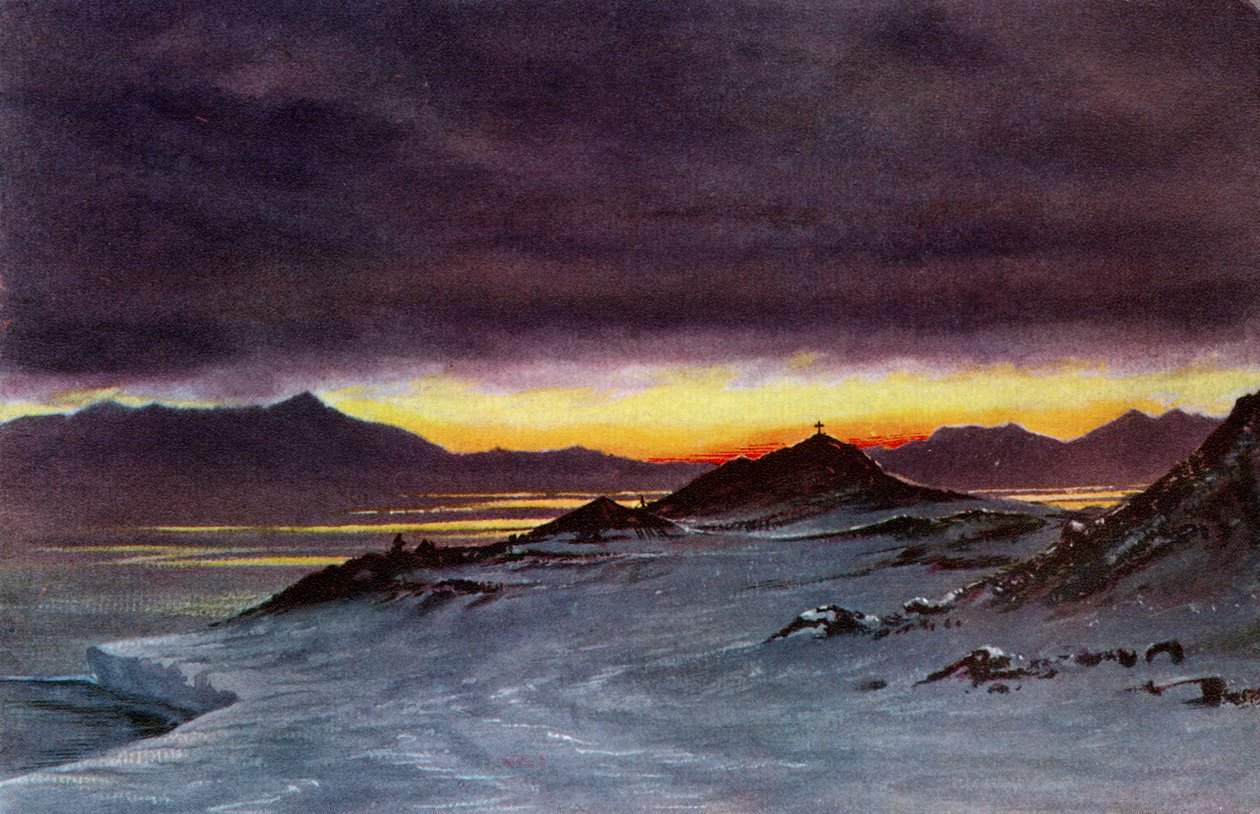 Hut Point, Mezzanotte, 27 Marzo 1911, 1913 da Charles Edward Wilson