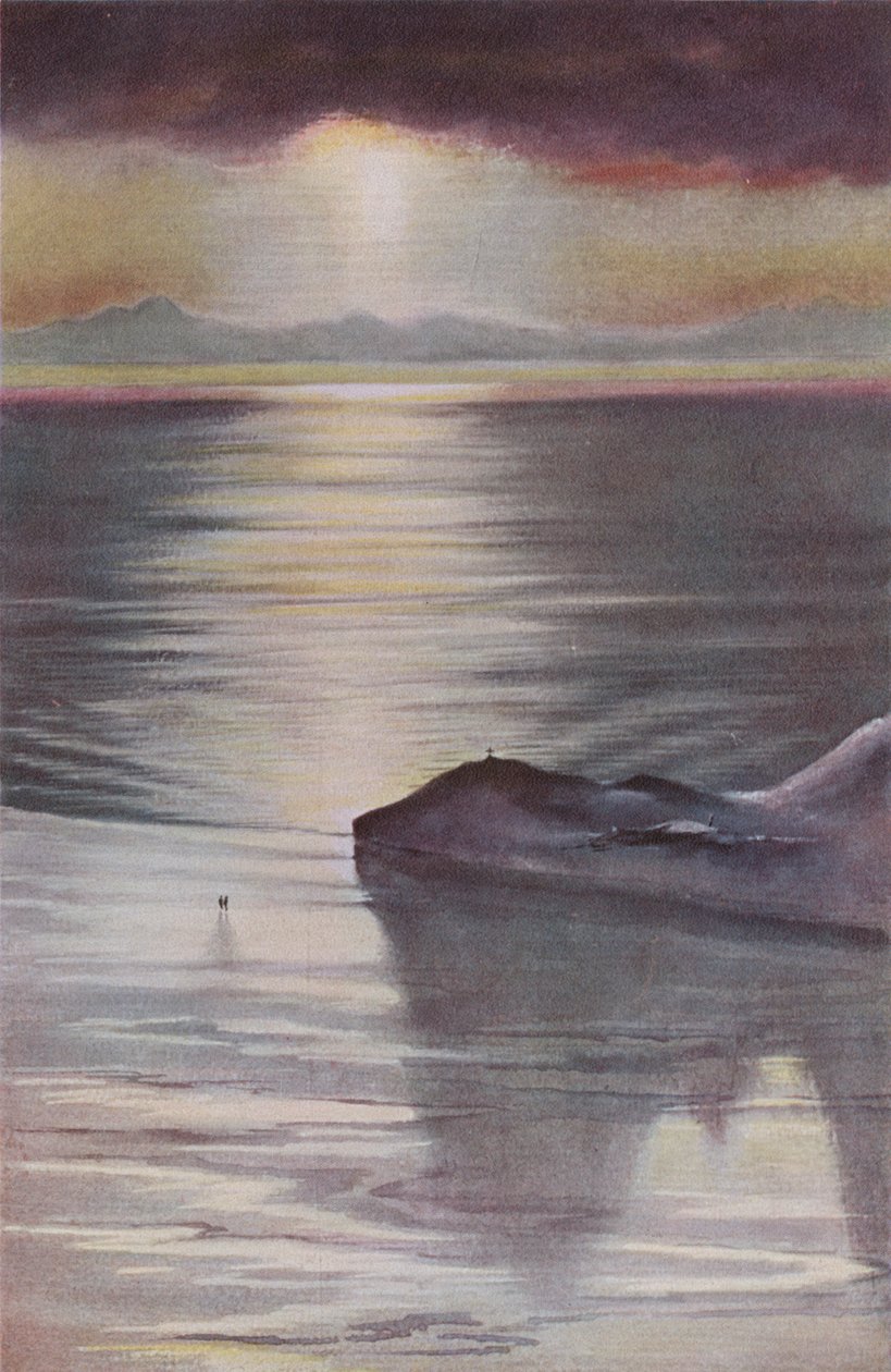 Hut Point da Observation Hill, 1911, 1913 da Charles Edward Wilson