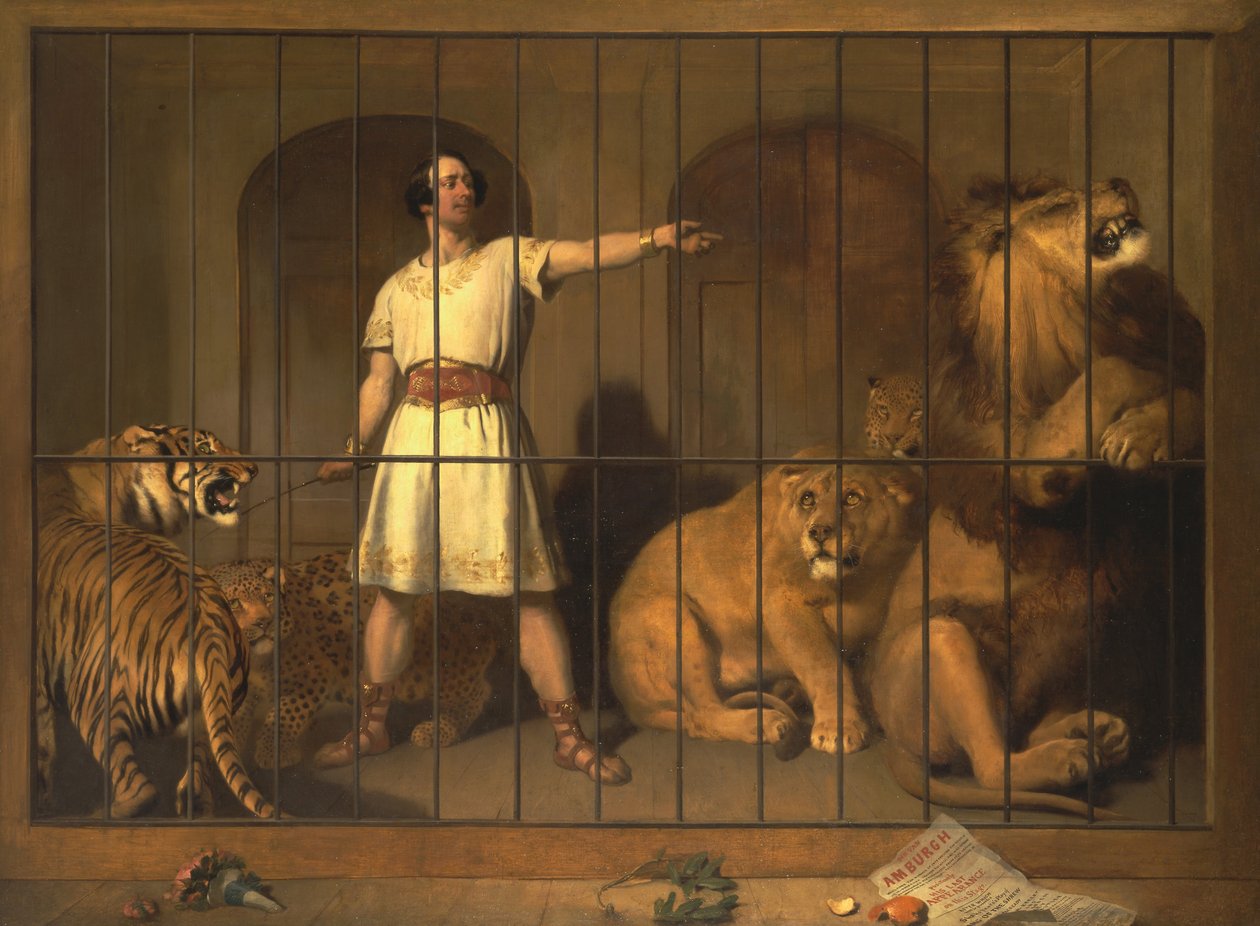 Ritratto del signor Van Amburgh, come appariva con i suoi animali nei teatri di Londra da Edwin Landseer