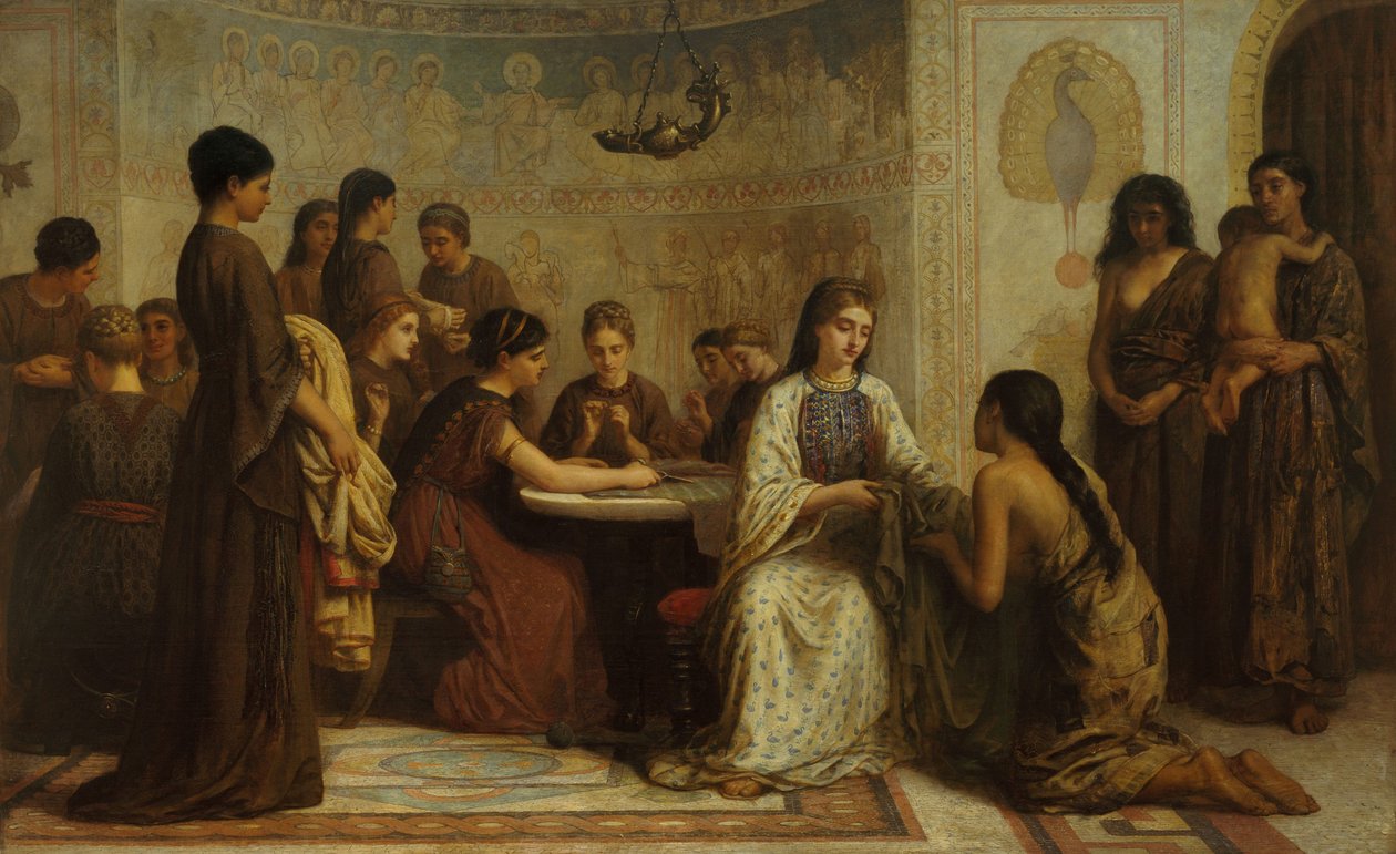 Un incontro di Dorcas nel VI secolo da Edwin Longsden Long