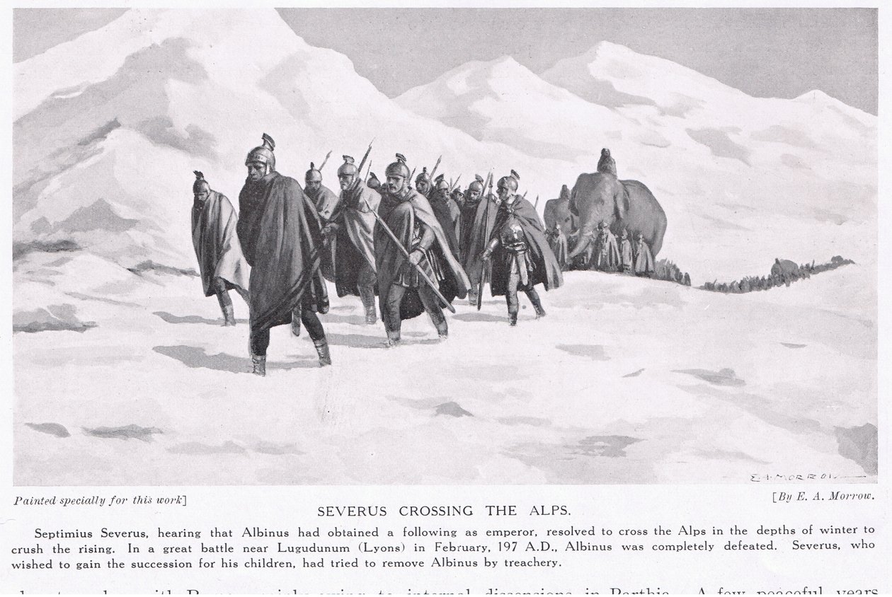 Severo attraversa le Alpi da Edwin A. Morrow