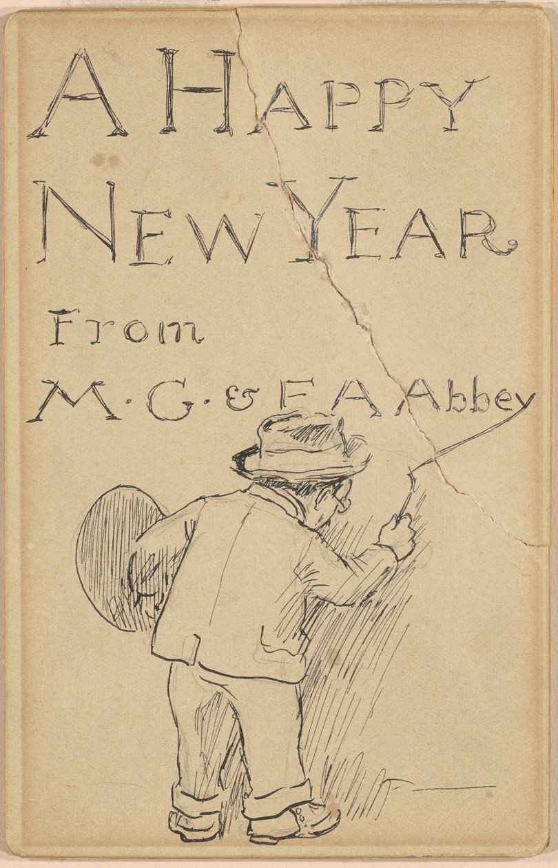 Felice anno nuovo da Edwin Austin Abbey