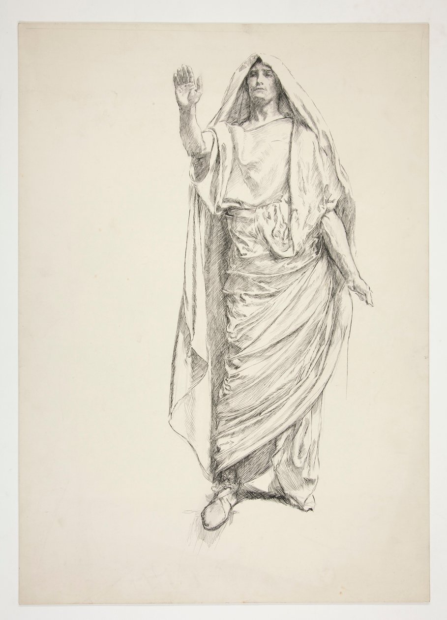 Antonio (disegno preliminare per .3138) - Giulio Cesare da Edwin Austin Abbey