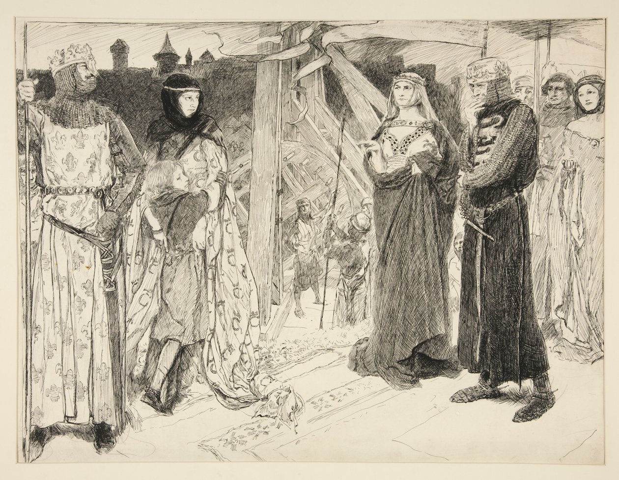 Davanti alle mura di Algeri da Edwin Austin Abbey