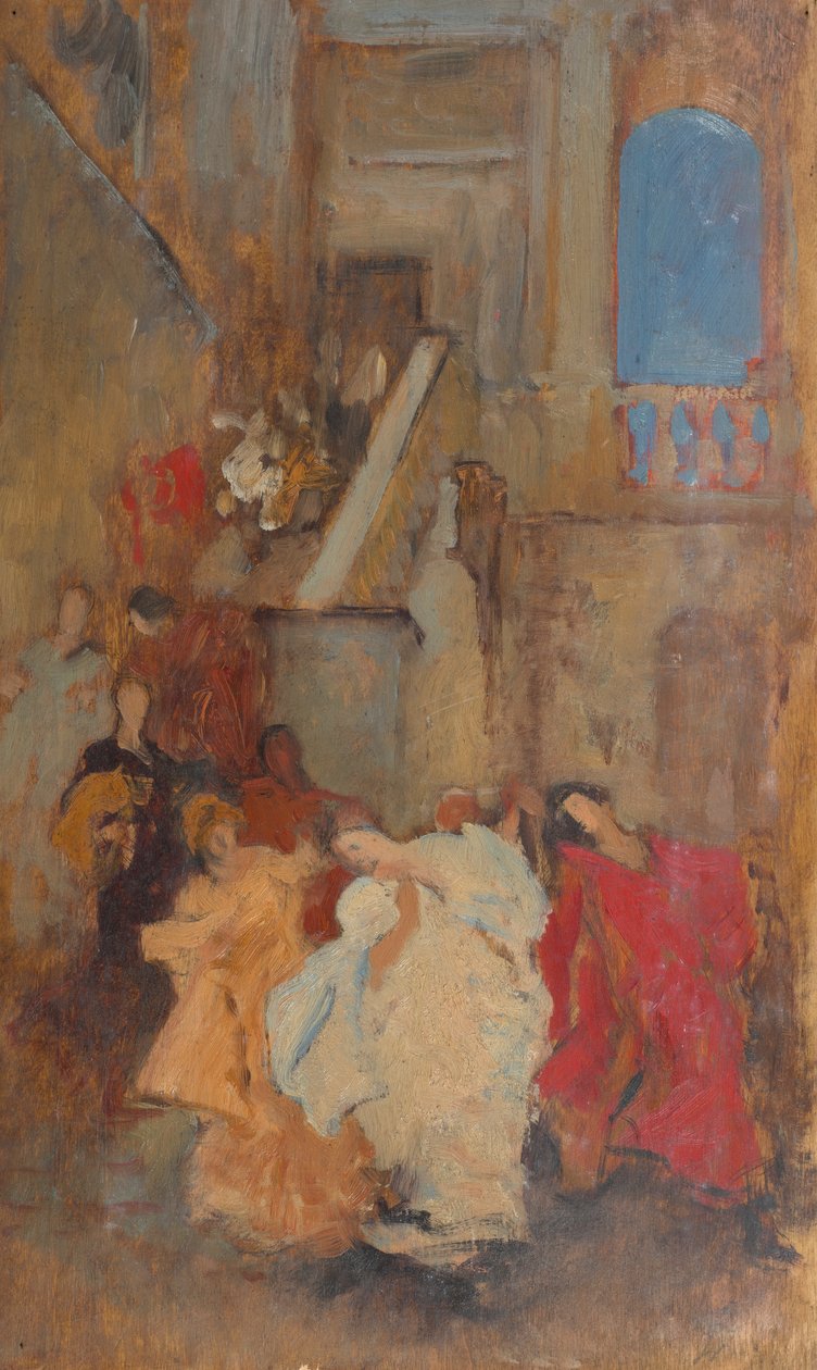 Studio compositivo, possibilmente per Una misura da Edwin Austin Abbey
