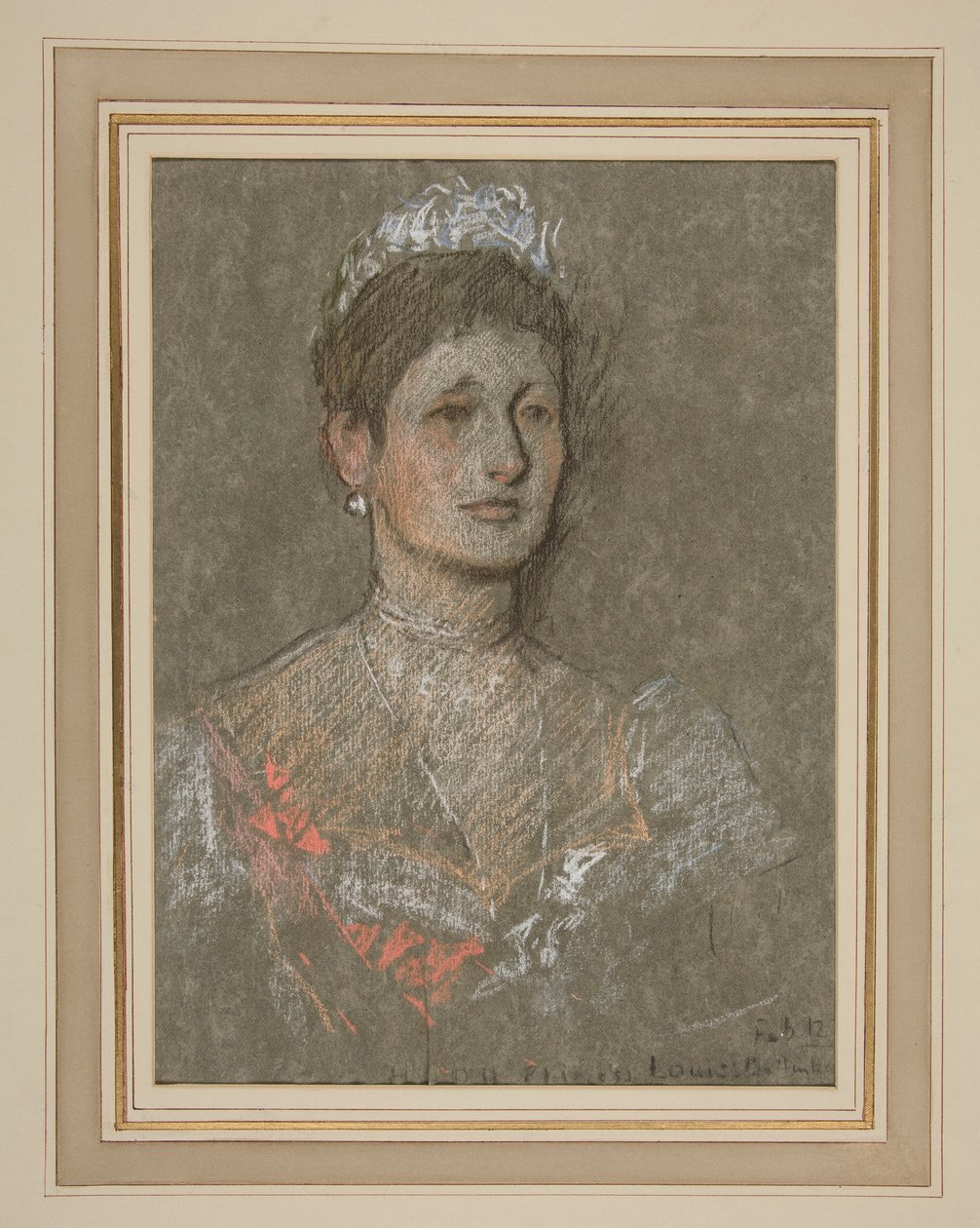 Incoronazione di Edoardo VII Ritratto: Principessa Luisa di Battenberg da Edwin Austin Abbey
