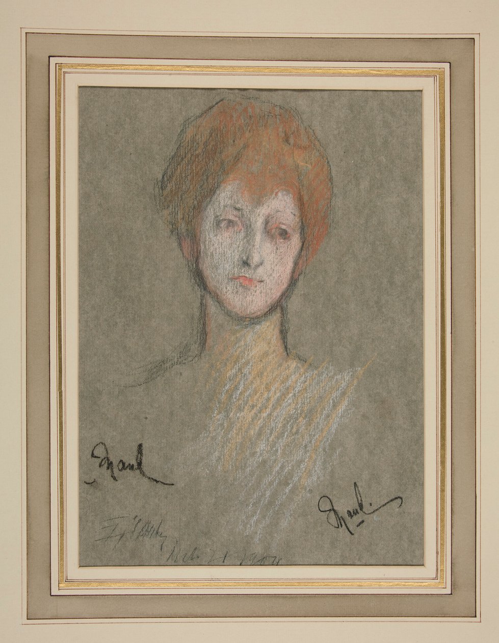 Incoronazione di Edoardo VII Ritratto: Principessa Maud di Gran Bretagna da Edwin Austin Abbey