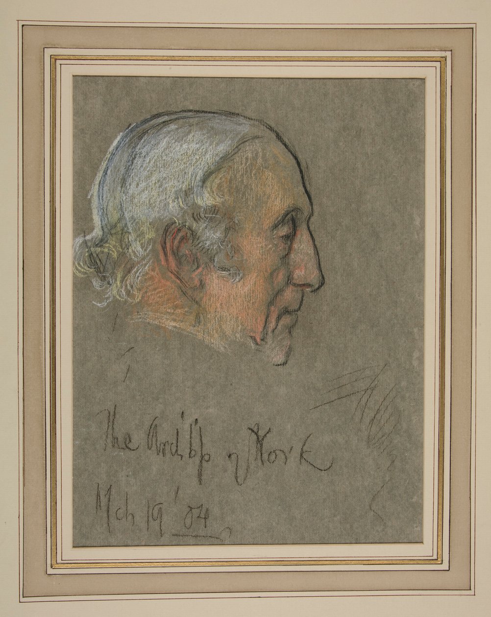 Incoronazione di Edoardo VII Ritratto: William Dalrymple Maclagan, Arcivescovo da Edwin Austin Abbey