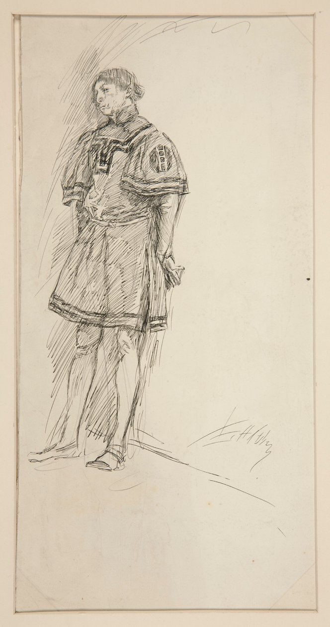 Studio di costume per Due gentiluomini di Verona (?) da Edwin Austin Abbey