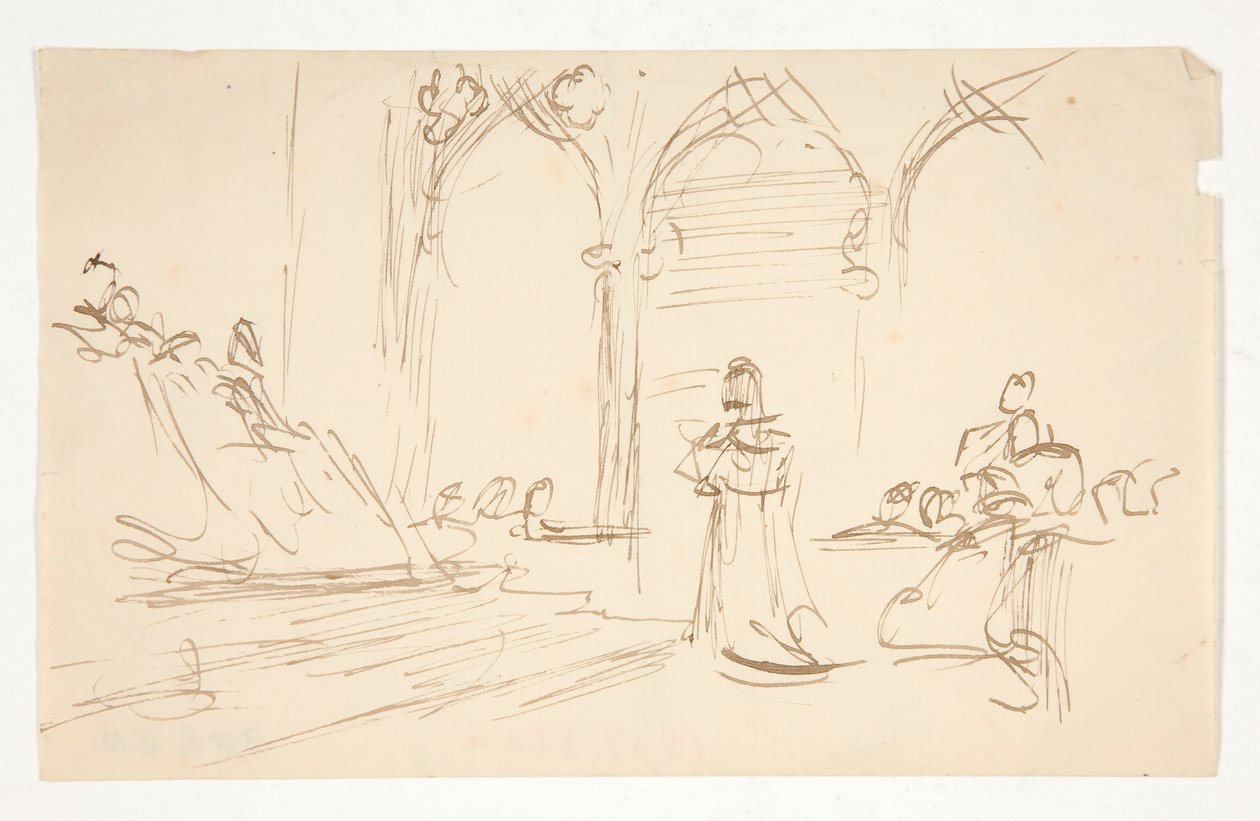 Studio iniziale per da Edwin Austin Abbey