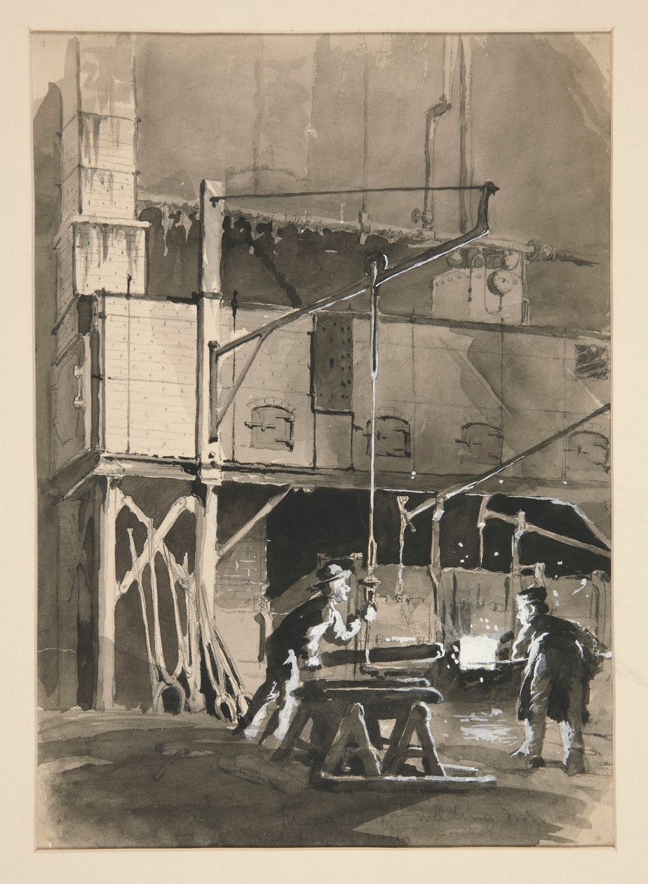 Studio di Fabbrica: Forno per la Fusione del Ferro da Edwin Austin Abbey
