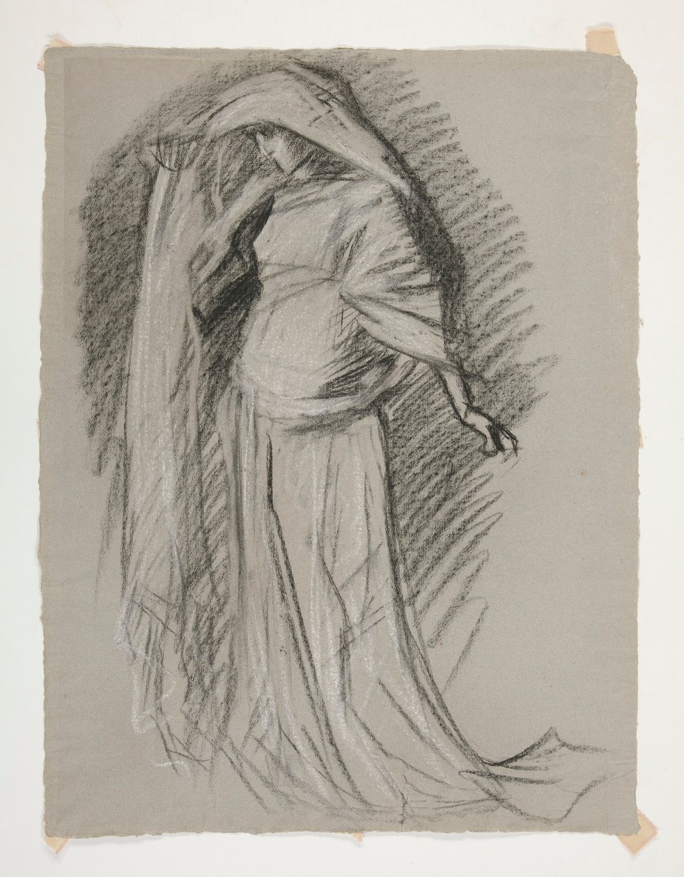 Studio di figura per Castello delle Fanciulle, da La ricerca del Santo Graal (una serie di quindici dipinti per la Biblioteca Pubblica di Boston, completata nel 1901) da Edwin Austin Abbey