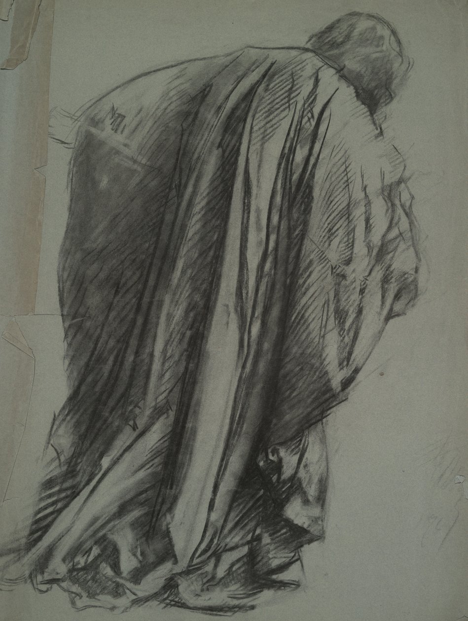 Studio di figura per Galahad da Edwin Austin Abbey