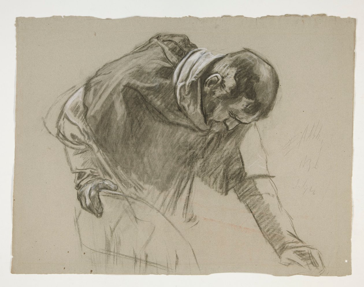 Studio di figura per Re Artù da Edwin Austin Abbey