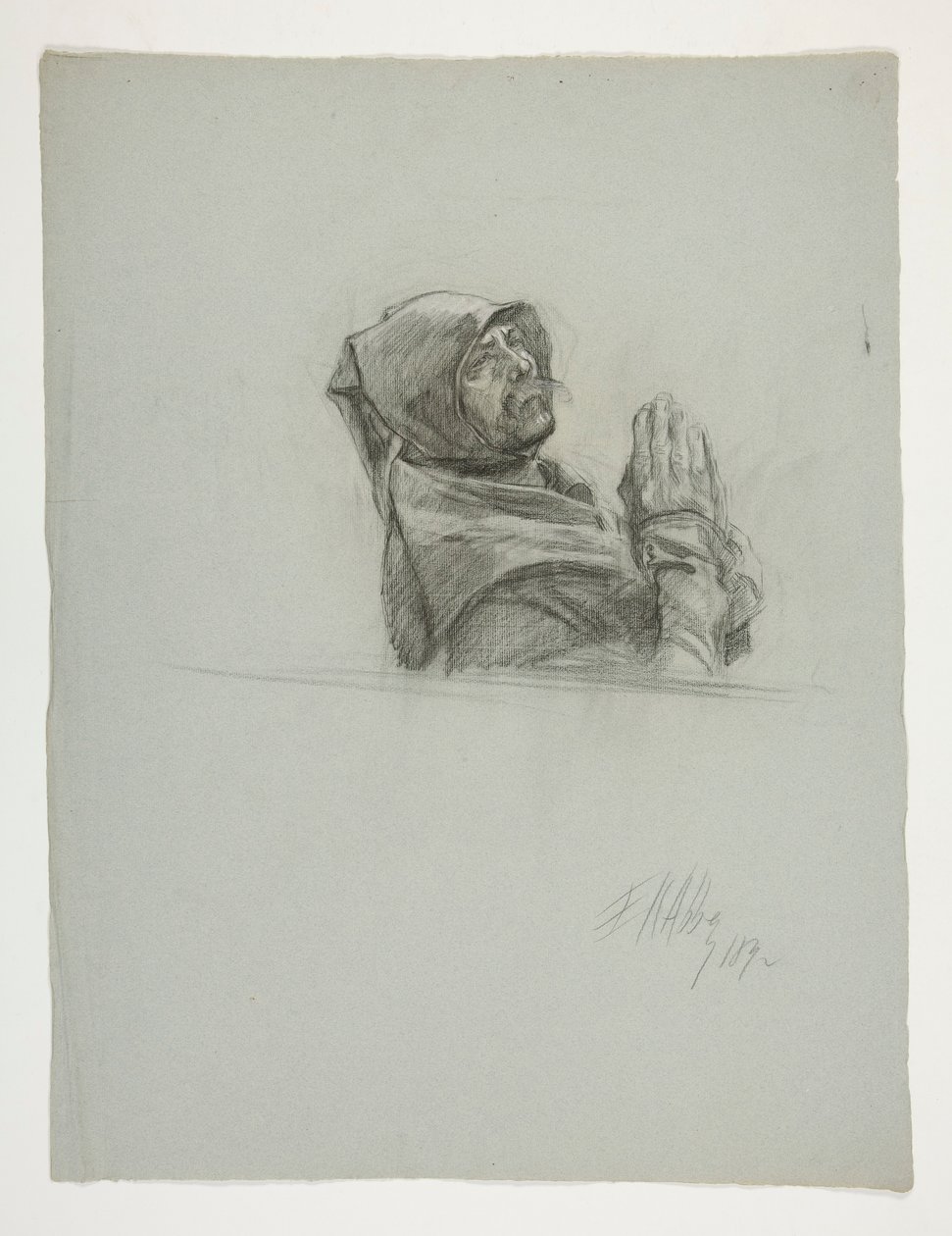 Studio di figura per Re Artù da Edwin Austin Abbey