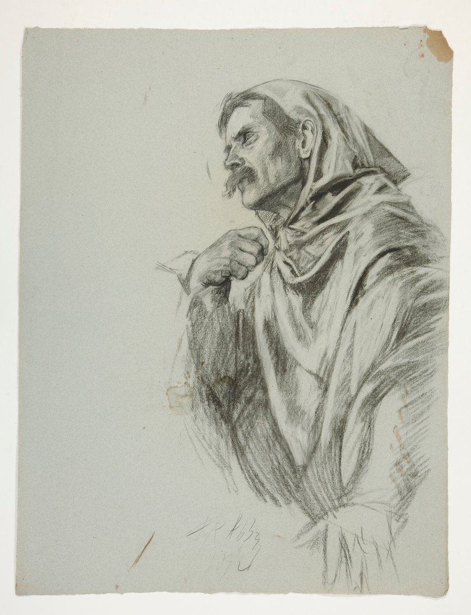 Studio di figura per Re Artù da Edwin Austin Abbey