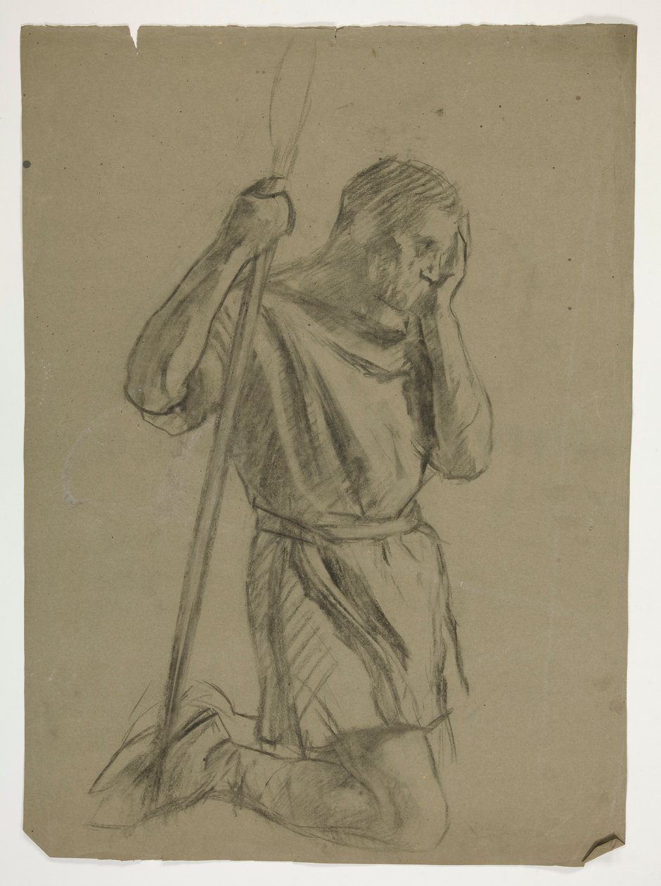 Studio di figura per Re Artù da Edwin Austin Abbey