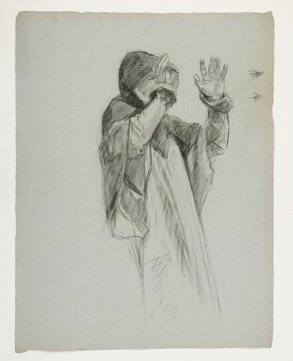 Studio di figura per Re Artù da Edwin Austin Abbey