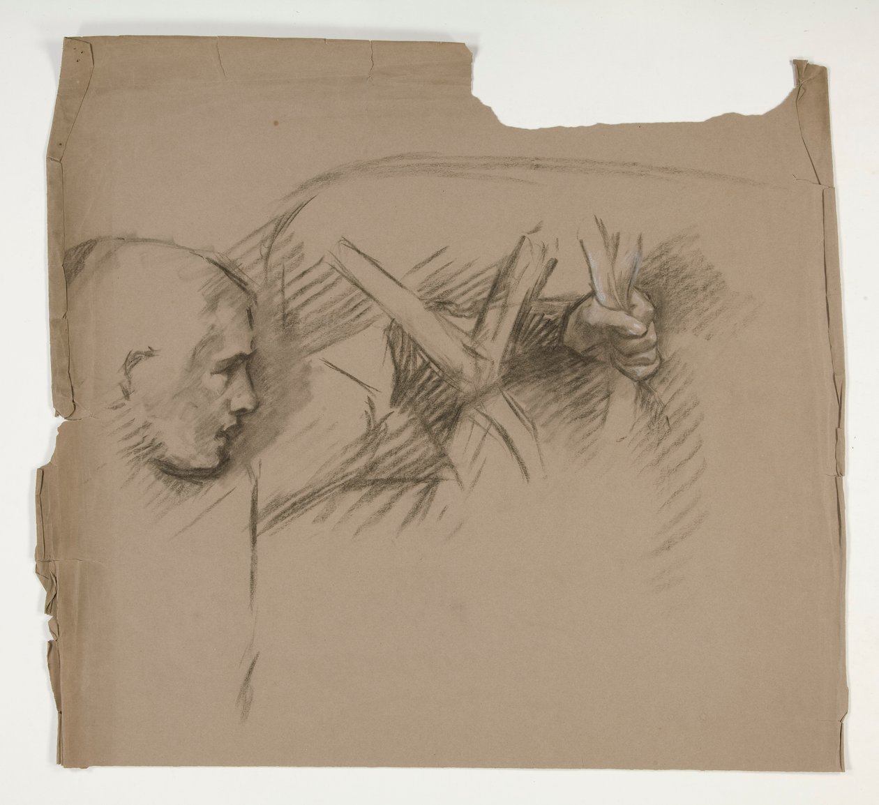 Studio di figura per i Sette Peccati Capitali, da La ricerca del Santo Graal (una serie di 15 dipinti per la Biblioteca Pubblica di Boston, completata nel 1901) da Edwin Austin Abbey