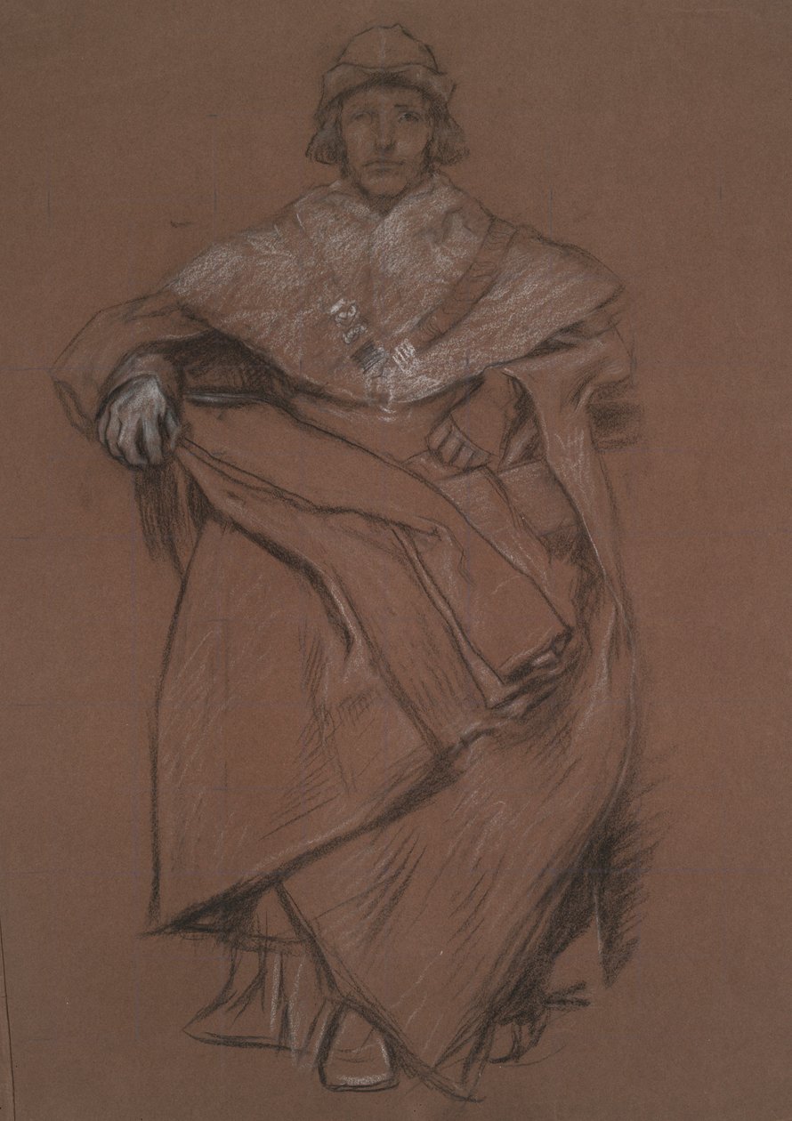 Studio di figura per The Royal Exchange da Edwin Austin Abbey