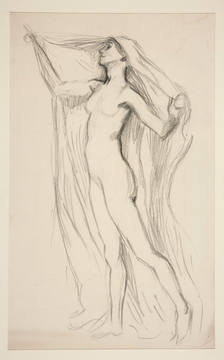 Studio di figura per murale al Campidoglio dello Stato a Harrisburg, Pennsylvania, 1902-1911 (completato da John Singer Sargent) da Edwin Austin Abbey