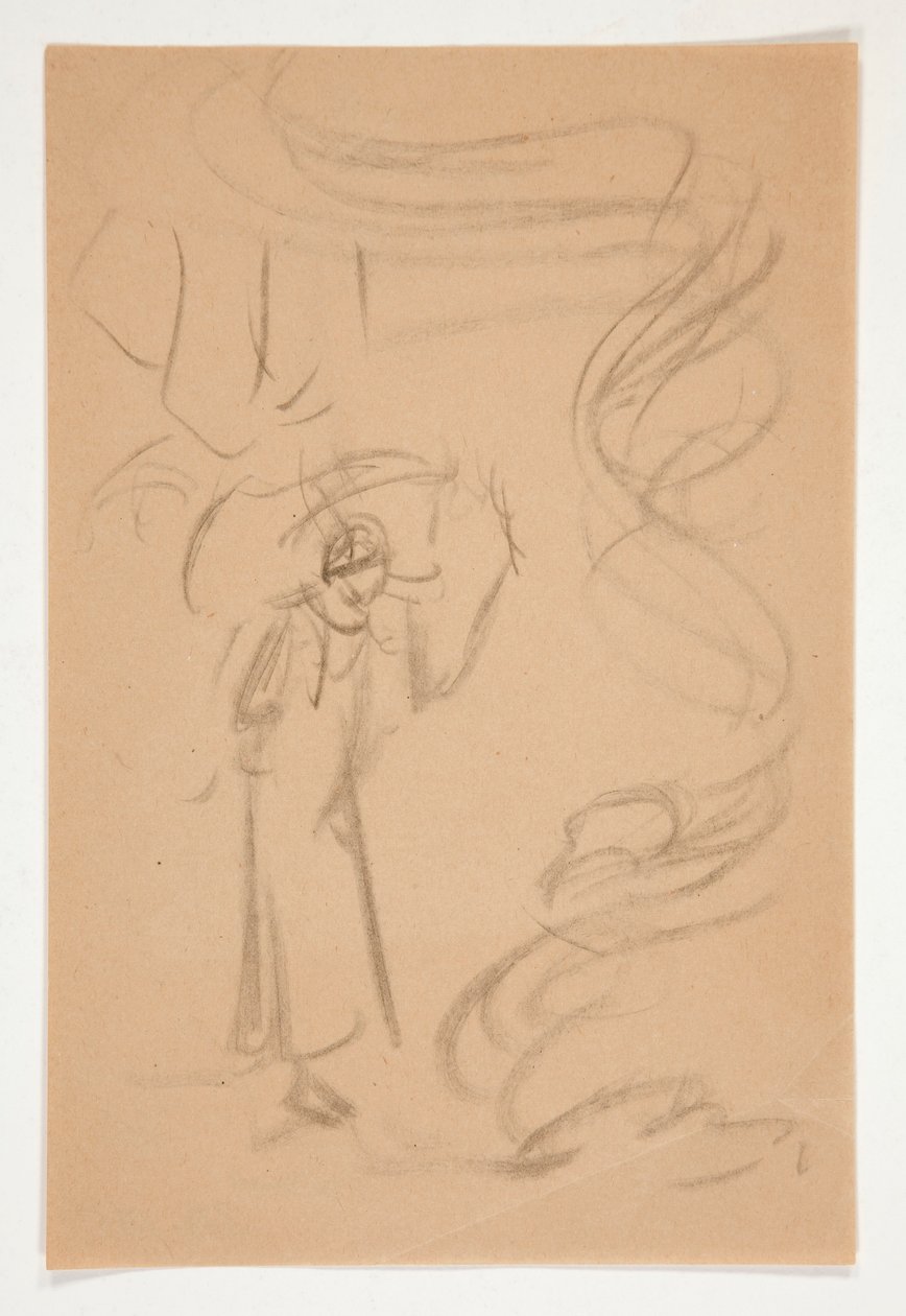 Studio di Figura, possibilmente per Prospero da Edwin Austin Abbey