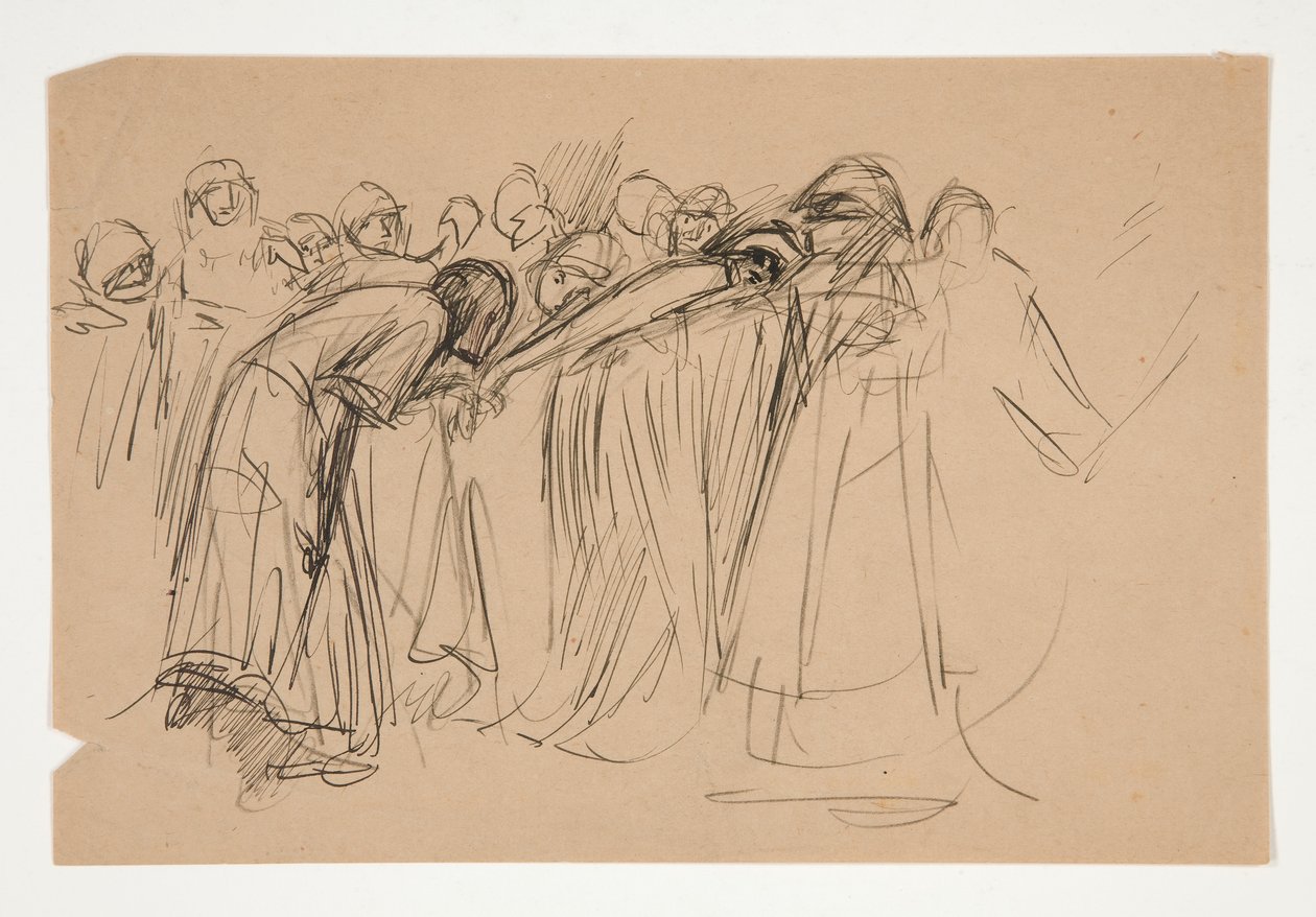 Galahad e le Virtù Prigioniere, studio per La Ricerca del Santo Graal (serie di quindici dipinti per la Biblioteca Pubblica di Boston, completata nel 1901) da Edwin Austin Abbey