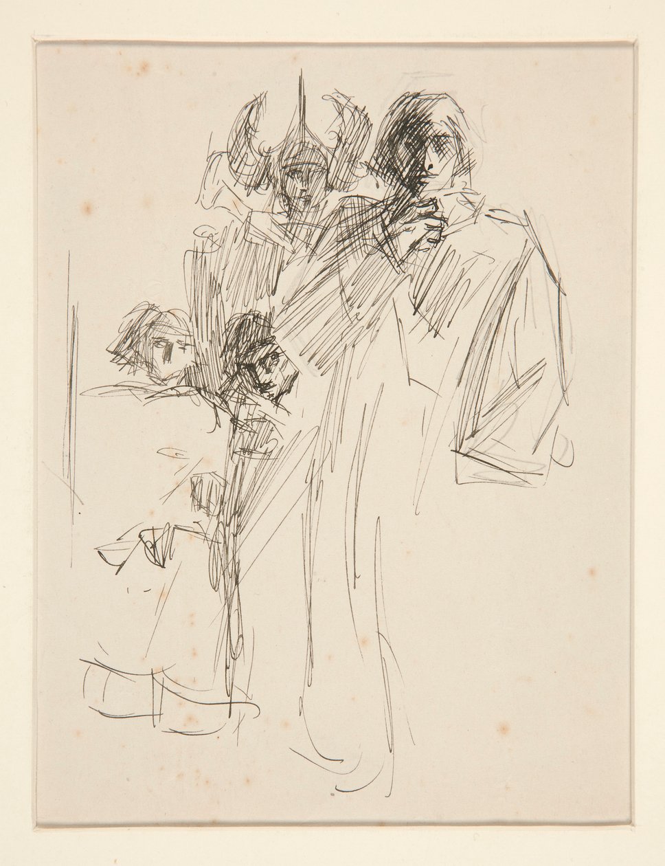 Galahad al castello, studio per La ricerca del Santo Graal (serie di quindici dipinti per la Biblioteca Pubblica di Boston, completata nel 1901) da Edwin Austin Abbey