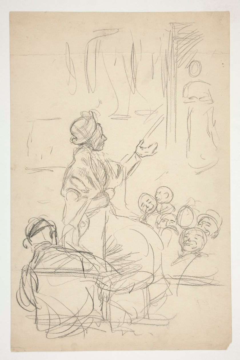 Gruppo di figure - (illustrazione non identificata) da Edwin Austin Abbey