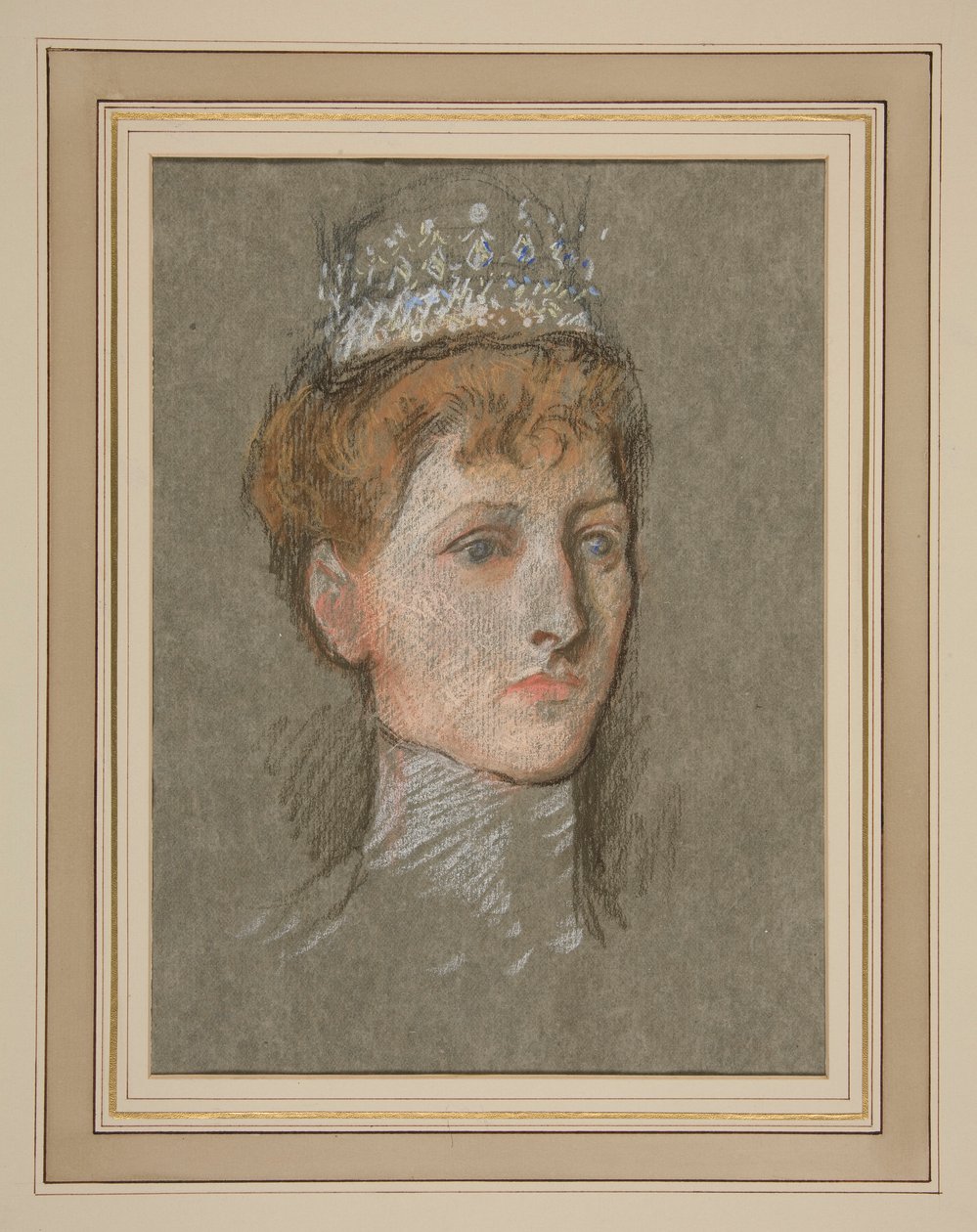 Testa della Principessa del Galles (Regina Maria) da Edwin Austin Abbey