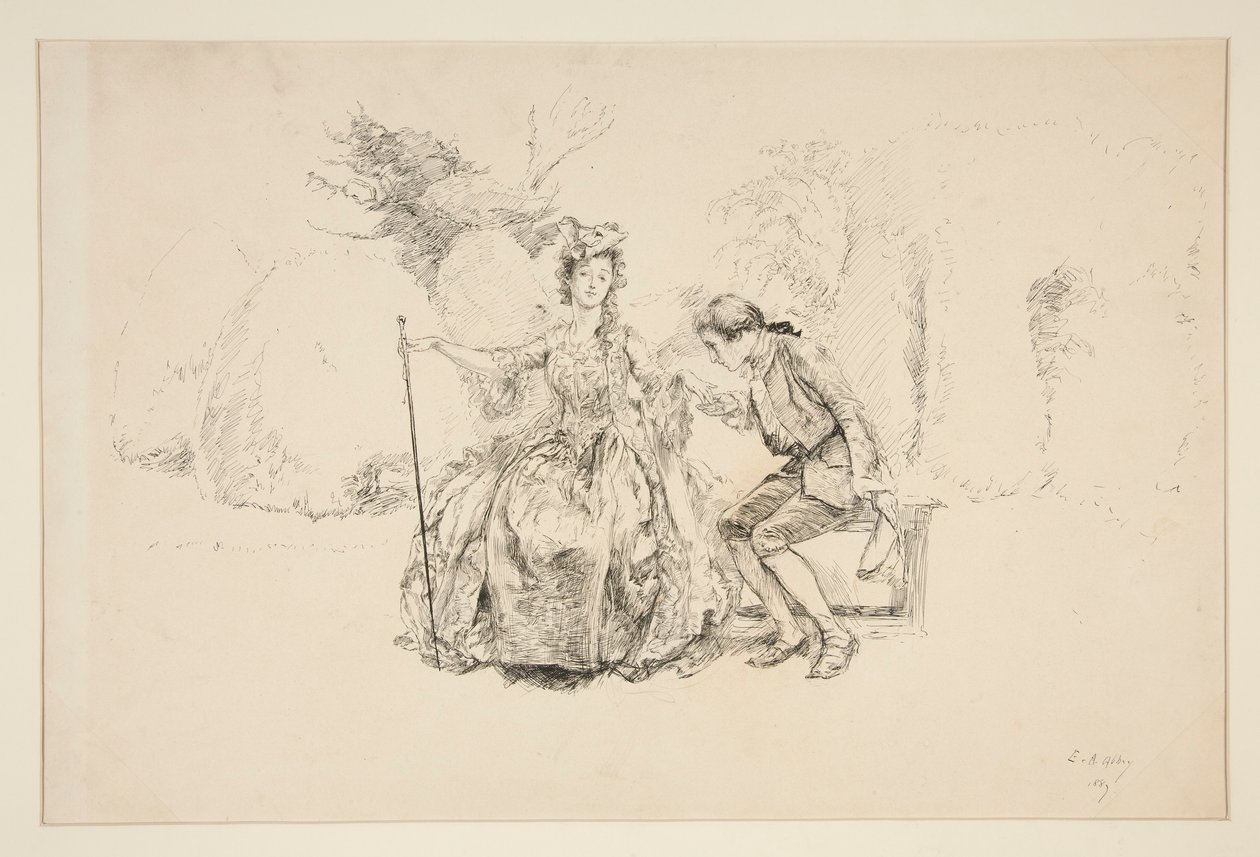 Illustrazione per da Edwin Austin Abbey