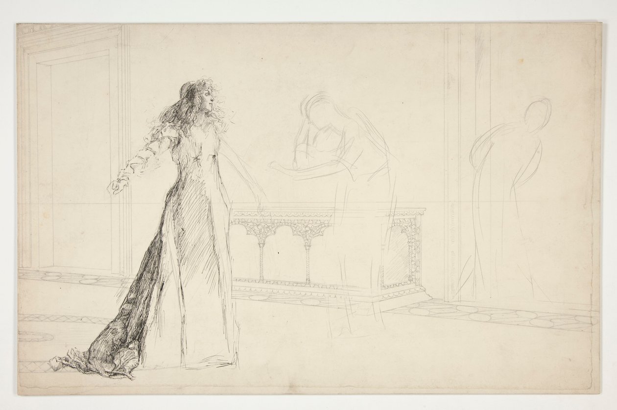 Giulietta nella sala, da Romeo e Giulietta da Edwin Austin Abbey