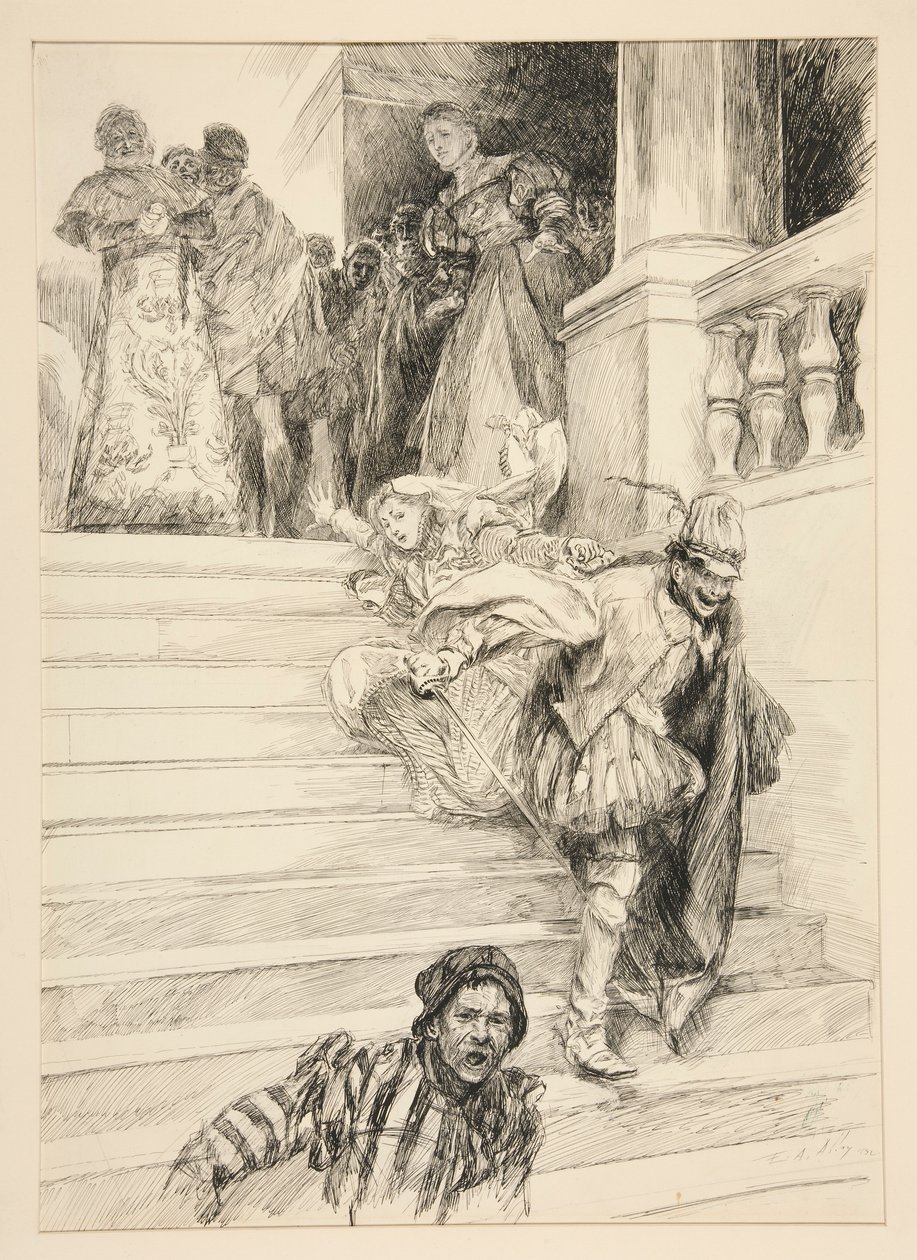 Petruchio porta via la sua sposa, dall