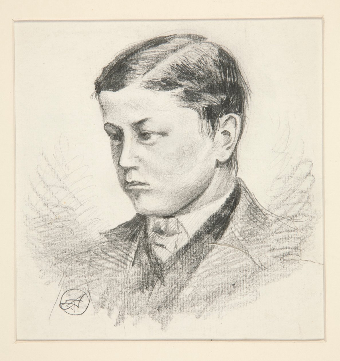Ritratto di un giovane ragazzo non identificato da Edwin Austin Abbey